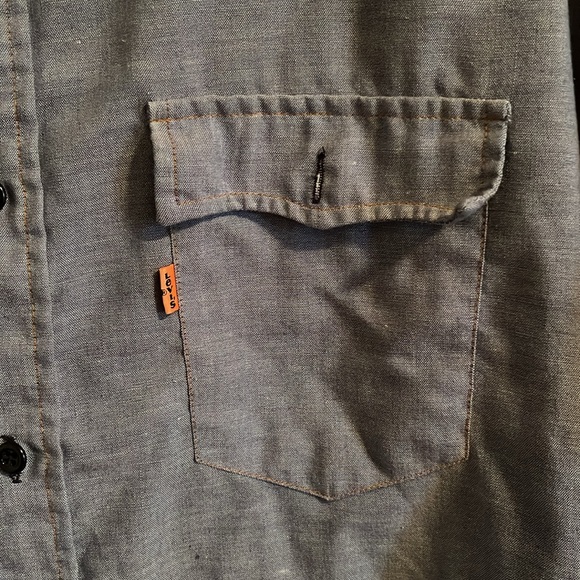 VTG Levi’s Star Denim Shirt L - Picture 6 of 7